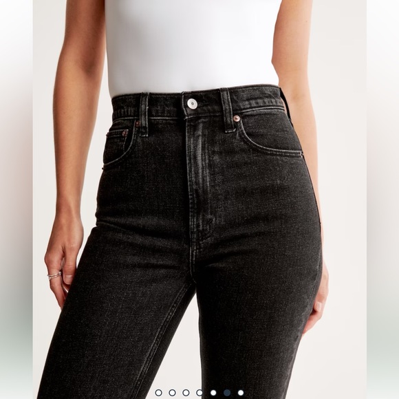 Abercrombie Ankle Straight ultra high rise jeans sz 27/L - Picture 6 of 11